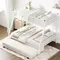 Merax Triple Bunk Beds, Twin Over Full Bunk Bed with Trundle,Sturdy Steel Bunk Beds Frame for 3