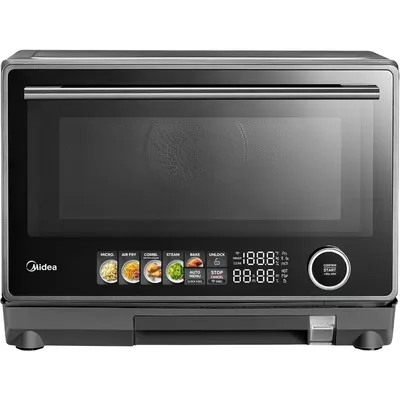 Multifunctional Microwave Steam Oven,Combo Air Fryer,Steamer & Microwave Oven,32 Auto