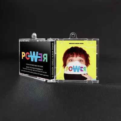 New Pop G-DRAGON MINI Music CD NFC Kyechain Play Songs POWER Album Pendant Cosplay Keyring Acrylic Necklace DIY Accessories Gift