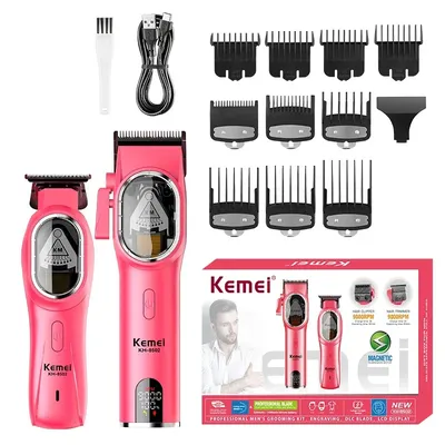 Kemei 8502 Barber Hair Clippers and Trimmers Men Professional Electric Cordless Hair Beard Trimmer