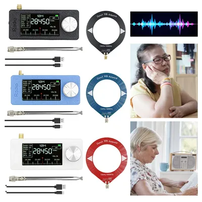SI4732 0.5-108mhz Portable Radio LSB USB AM FM Pocket Mini Radio 1.9inch IPS Screen All Band Radio
