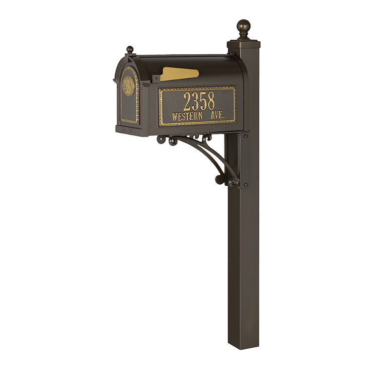 Theodore Deluxe Mailbox Set - Bronze - Grandin Road