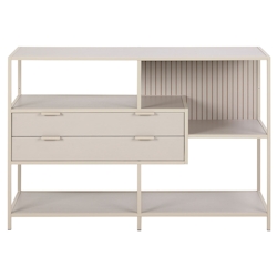 Ebuy24 Seaford Regal 2 Schubladen 3 Regale grau. Image