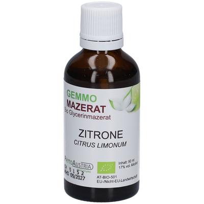 Gemmo Mazerat BIO Zitrone 50 ml Tropfen zum Einnehmen Image