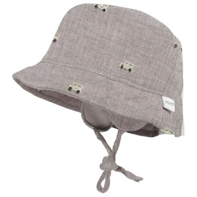 maximo - Baby's Hütchen Musselin Band Ohrenkl Futter - Hut Gr 43 cm grau Image