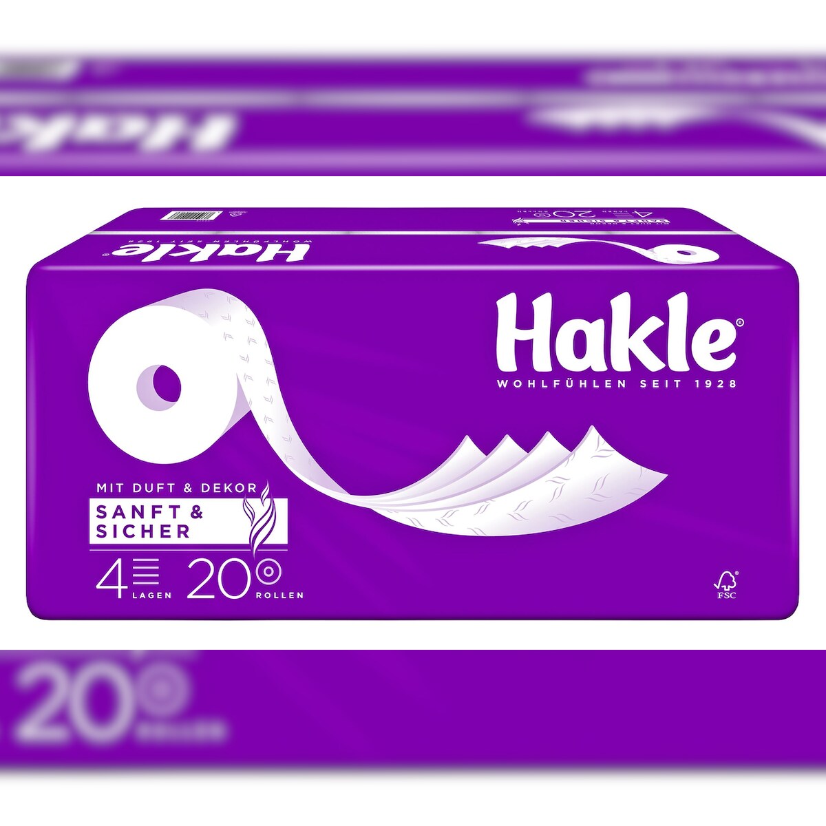 Hakle Toilettenpapier Sanft & Sicher (4-lagig, 20 Rollen) Image