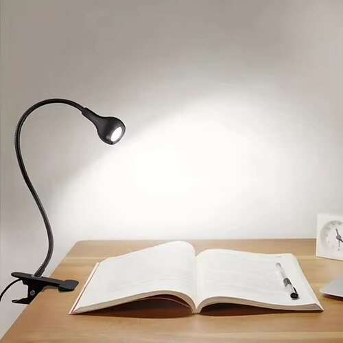 Lampe de bureau, lampes de lecture, lampes USB flexibles à col de cygne, lampes à LED, lampe à ongles à LED, lampe à tuyau métallique, lampe à pince sur tête de lit et ordinateurs
