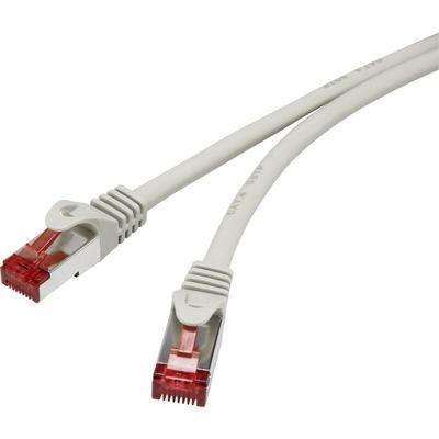 RF-4724266 RJ45 Netzwerkkabel, Patchkabel cat 6 s/ftp 5.00 m Grau mit Rastnasenschutz, ver Image