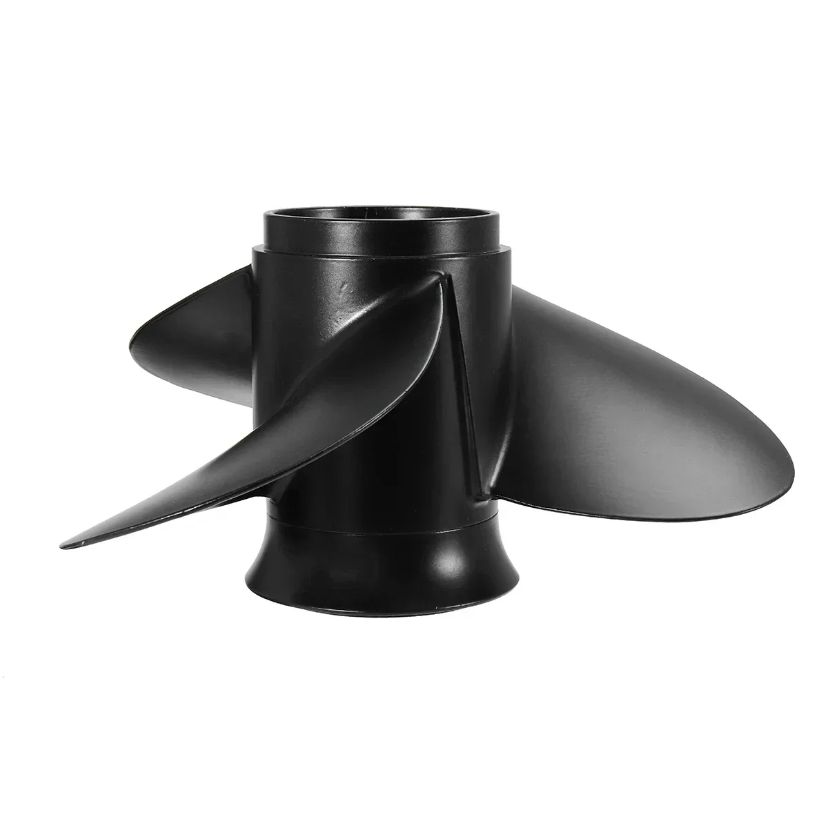 Schwarz für Evinrude Johnson 15-35 PS 778863 / 175191 Aluminiumlegierung 10 x 13 Marine-Außenbordpropeller 3 Flügel 14 Spline Tooth Image