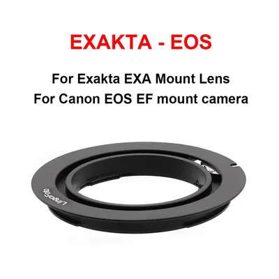 EXAKTA-EOS Mount Adapter Ring Aluminium Legierung für Exakta EXA Mount Objektiv zu Canon EOS EF Mount Kamera 6D 7D 750D 850D etc.