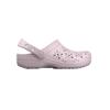 Clog CROCS "Classic Floral Cut Out Clog", Kinder, Gr. 36, rosa (hellrosa), Croslite, geblümt, casual, Schuhe, Sandale mit schwenkbarem Fersenriemen