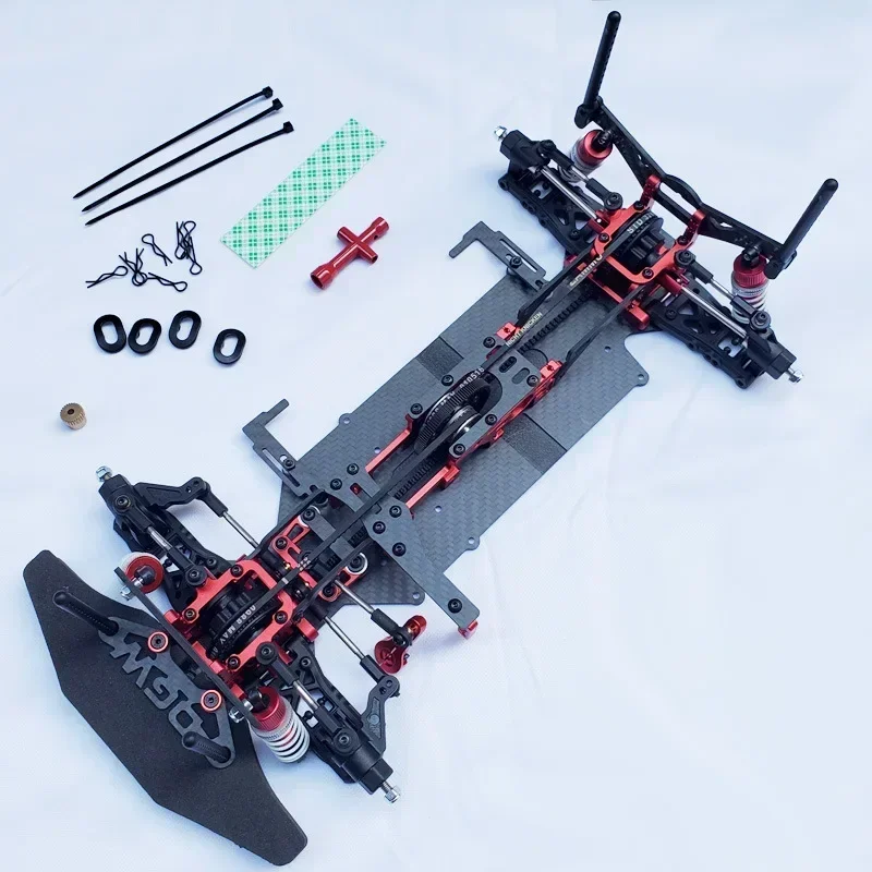 RC Auto On-Road Karosserierahmen 260 mm Radstand 4WD 4WD Fahrsystem für 1/10 Rennwagen Teile Upgrades Zubehör