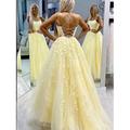 Elegante A-Linien Quinceañera Kleider Performance Weihnachten Bodenlang Ärmellos Quadrat-Ausschnitt Chiffon Falten Rückenfrei