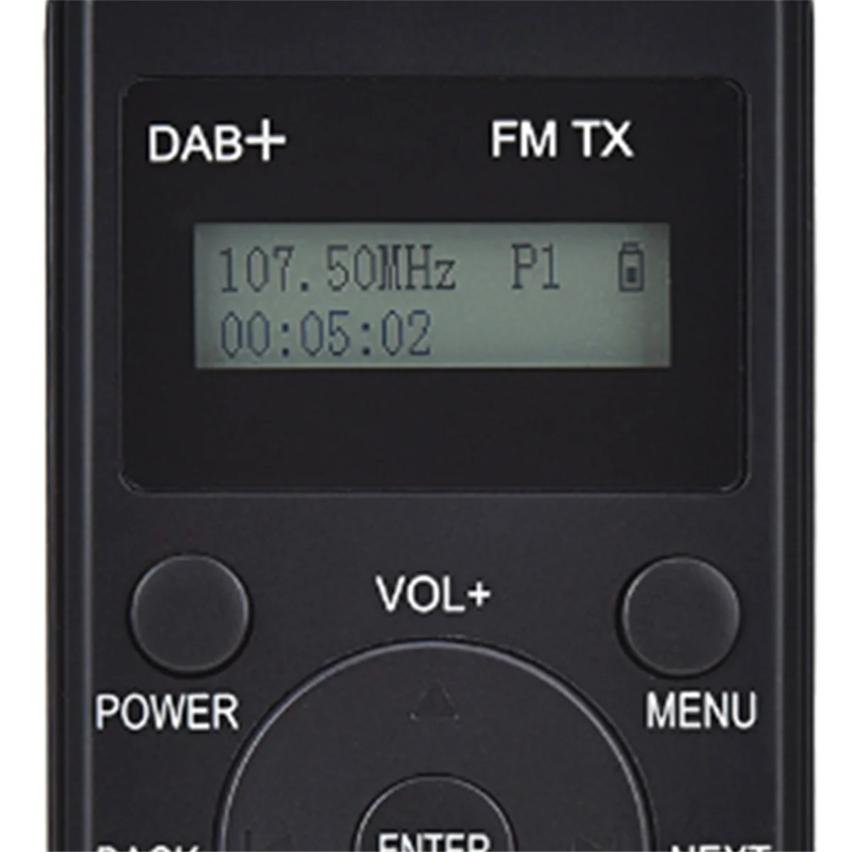 BOFO Tragbares Radio Mini Pocket FM DAB+ Digitalanzeige Stereoempfänger LCD Eingebauter Akku Kopfhörer Unterstützung Kalender