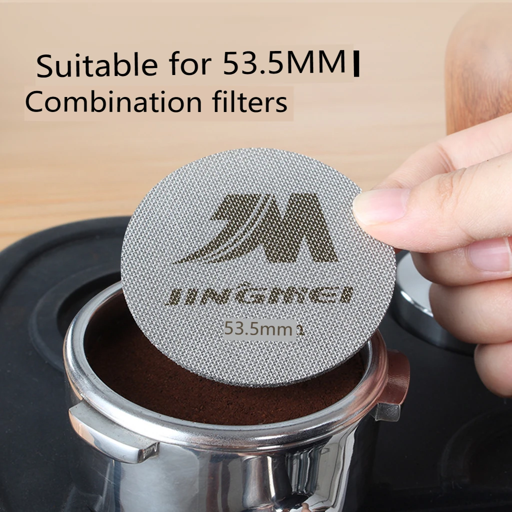 Puck-Sieb, Espresso-Filter für Siebträger, wiederverwendbare Siebträger-Sieb, Edelstahl 316, 1,7 mm Dicke, 150 μm Mikron, P