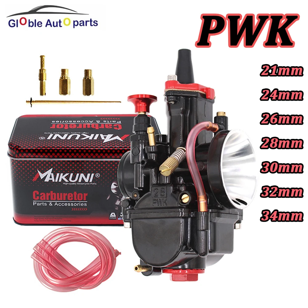 PWK Vergaser Universal Modifikation Motorrad Vergaser Für Roller ATV Mit Power Jet Dirt Bike Motocross Flache Hohe Leistung Image
