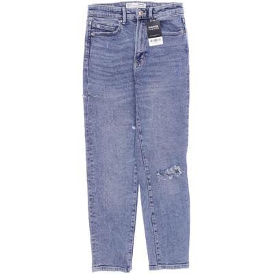 Stradivarius Damen Jeans, Gr. 38, blau, Elasthan, Baumwolle Image