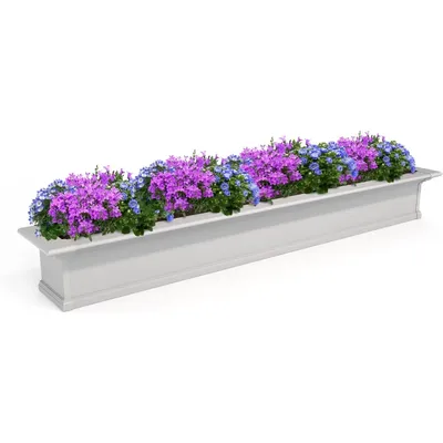 4826-W Yorkshire Window Box, 6-Foot, White