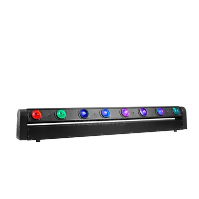 LED Bar 8x12W RGBW 4in1 Beam Moving Head Light DMX512 for DJ Disco Party Night Club Event Show Stage