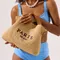 Mode lettres paille femmes sacs à main décontracté Pp paille épaule sacs à bandoulière été plage