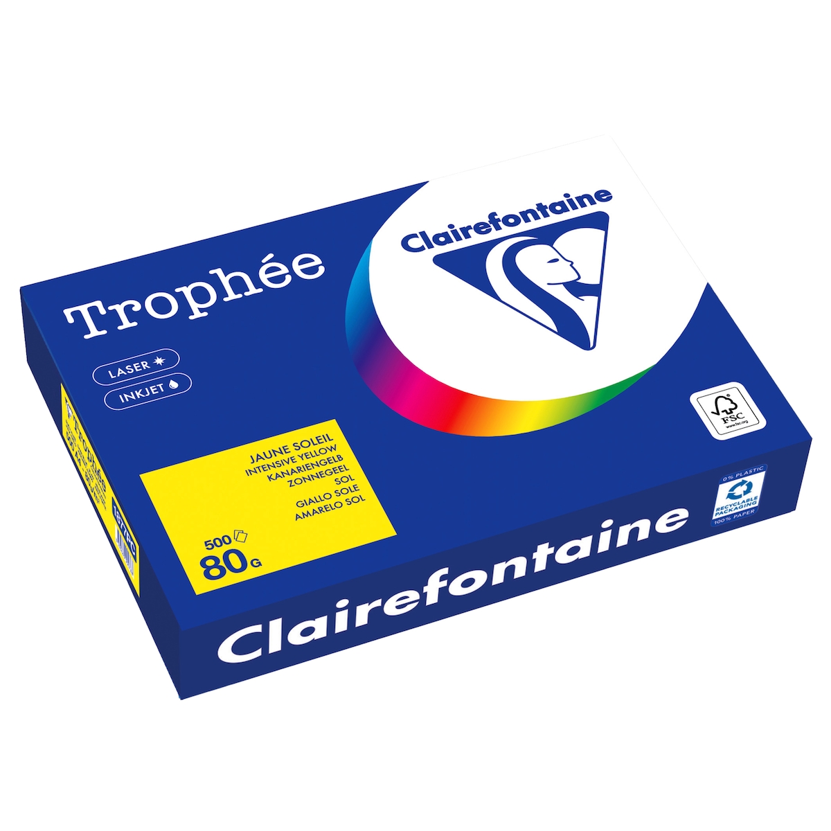 Clairefontaine Kopierpapier 1877PC A4 80g kanariengelb 500 Blatt Image