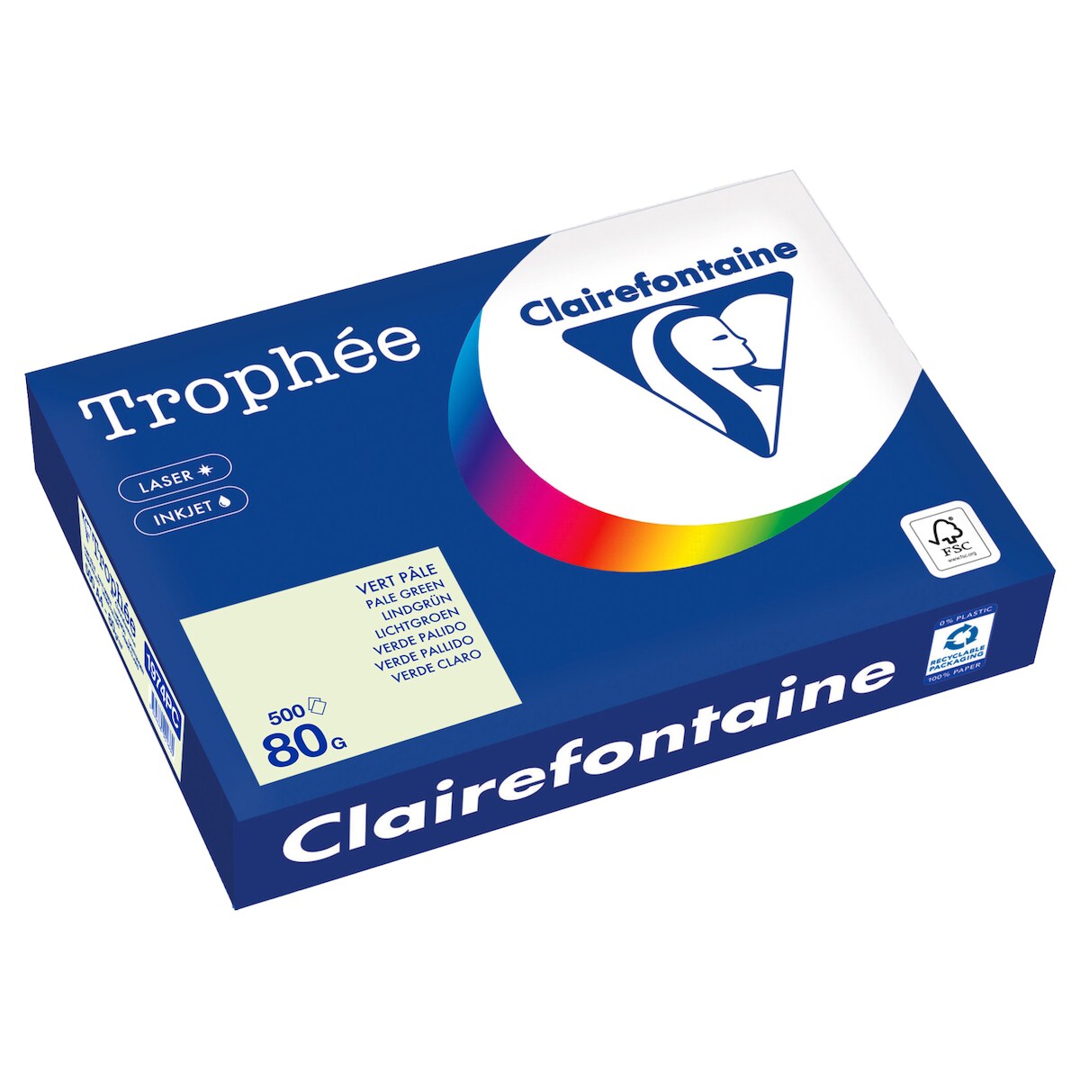 Clairefontaine Kopierpapier 1974PC A4 80g lindgrün 500 Blatt Image