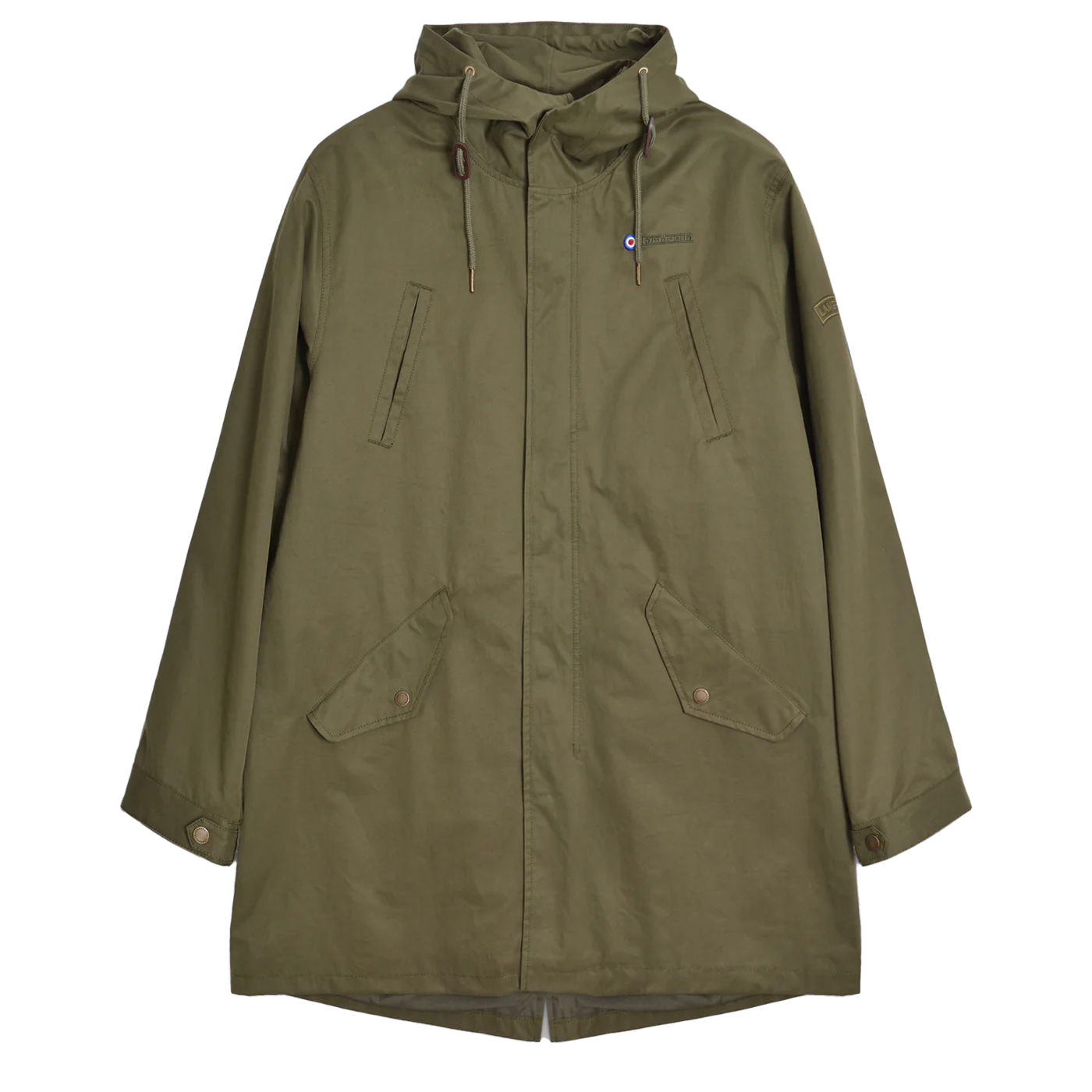 Lambretta Mens Shower Resistant Parka (khaki Green) - Size 3XL | Lambretta Sale | Discount Designer Brands