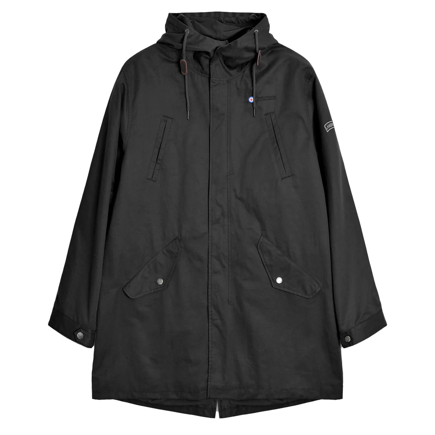 Lambretta Mens Shower Resistant Parka (black) - Size 3XL | Lambretta Sale | Discount Designer Brands
