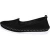 Slipper HEINE, Damen, Gr. 42, schwarz, Glattleder, Leder, sportlich, Schuhe