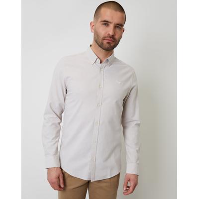 Stone Cotton Long Sleeve Shirt