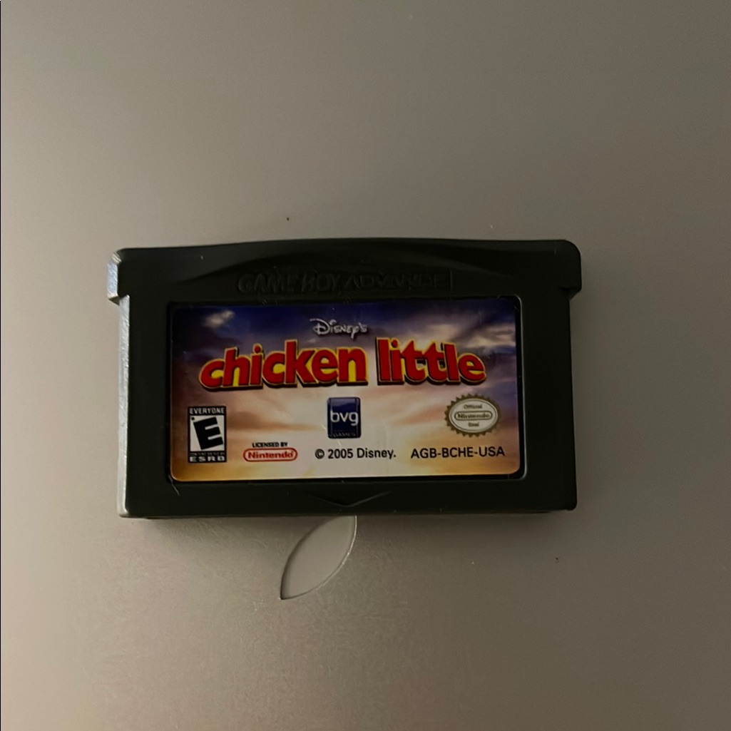 Disney Video Games & Consoles | Disney Chicken Little Game Cartridge - Game Boy Advance | Color: Black | Size: Os