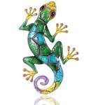 SNQ - Statues de jardin en métal Gecko, ornements d'extérieur en fer pour maison et jardin-1
