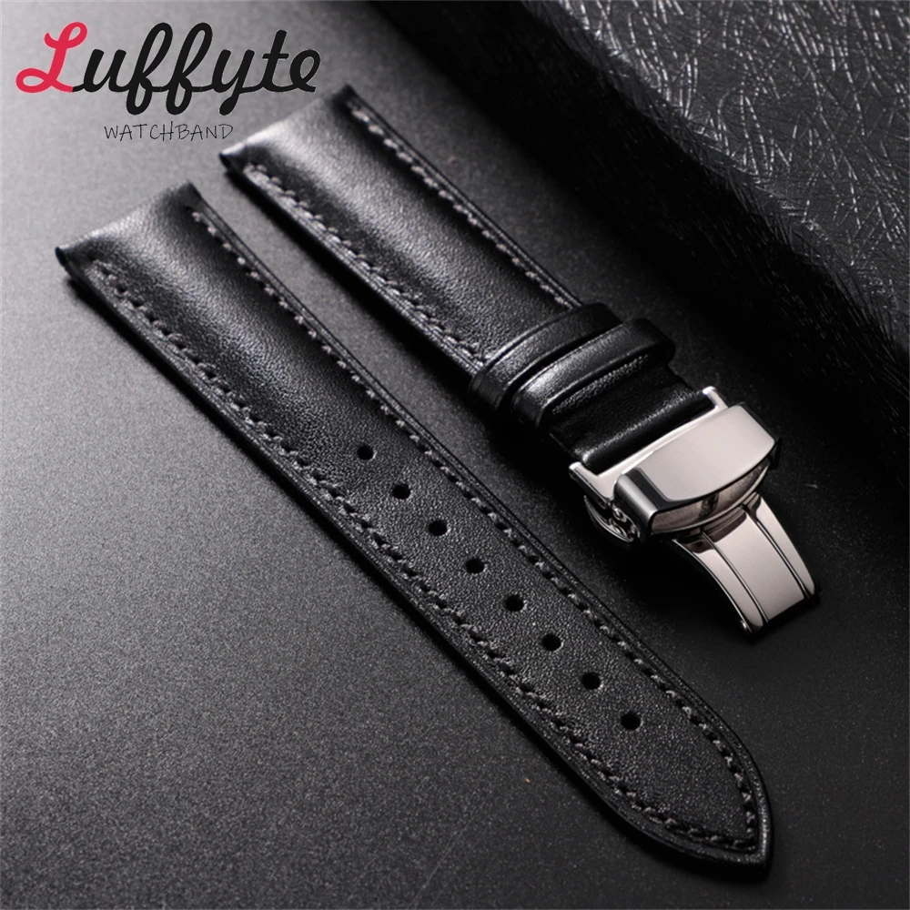 Business Bequemes Lederarmband 18mm 20mm 22mm Armband Zubehör Handgelenk Armbänder Universal Ersatz Uhrenarmband Image