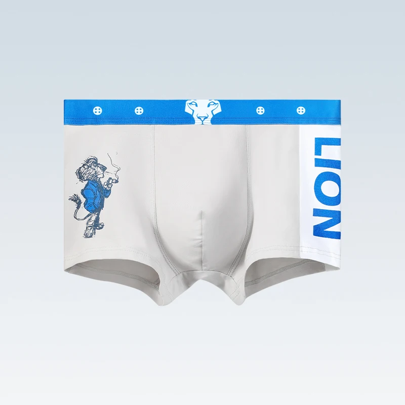 Herrenunterwäsche, Herren-Trend-Persönlichkeit, bequeme Baumwoll-Boxershorts, Sommer, dünne Trend-Sport-Boxershorts für Jungen Image