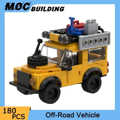 MOC Bausteine Stadt Klassische Berühmte Fahrzeug Modell Off-Road Technologie Auto DIY Montieren Ziegel Kreative Jungen Spielzeug Weihnachten Geschenke Image