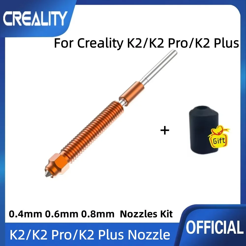 Creality K2/K2 Pro/K2 Plus Unicorn Schnellwechsel-Düse 0,4/0,6/0,8 mm für 3D-Drucker K2 Plus Combo, Creality Hi Combo Image
