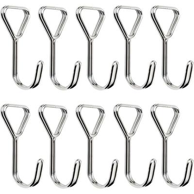 10 Stück Spiralhaken, Spannhaken aus Edelstahl, elastische Bungee-Haken, elastische Spannhaken, für Image
