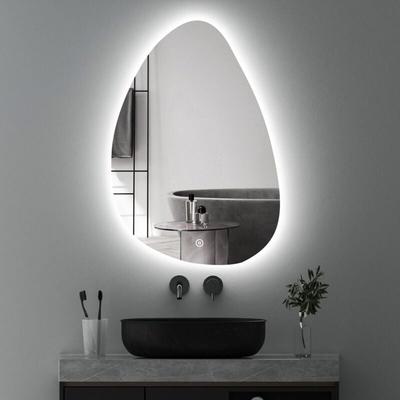 Wandspiegel mit beleuchtung Badspiegel led Touch Modern Dreifarbiges Dimmbar (led Spiegel Bad, Image