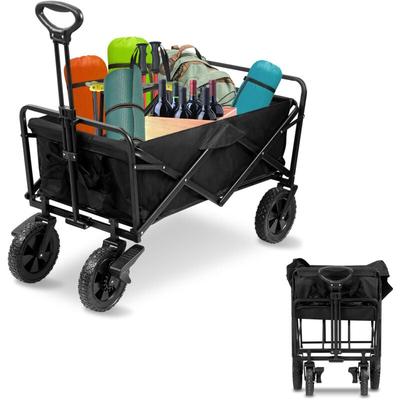Bollerwagen Faltbar Handwagen Klappbar Gerätewagen Gartenwagen Transportwagen mit Teleskopgriff Image