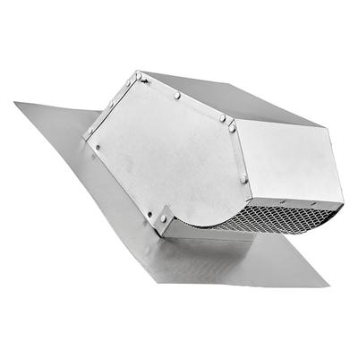 Lambro Aluminum Exhaust Roof Vent Cap With Screen/damper/collar, 4", Silver
