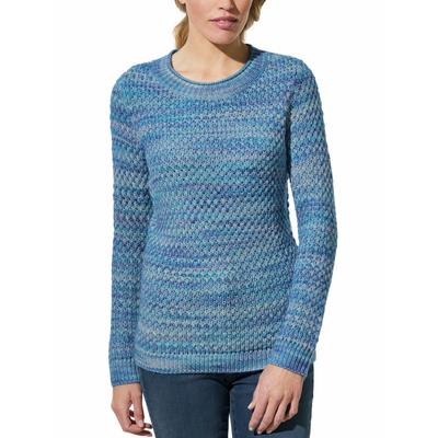 Walbusch Damen Softcotton-Pullover Farbverlauf Blau mehrfarbig Image