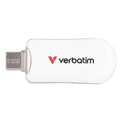 Verbatim USB-Stick »Plectra USB-C« 512 GB weiß, 2.05x0.82x4.9 cm