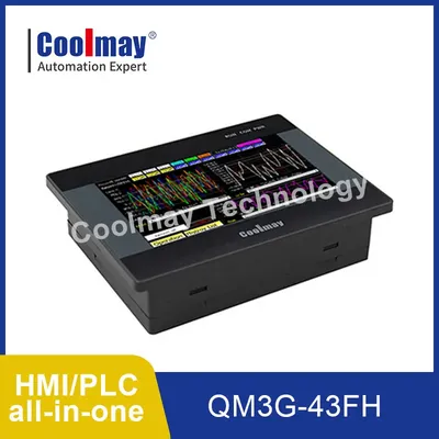 Modbus 4.3inch integrated HMI PLC controller QM3G-43FH-24MT-485P