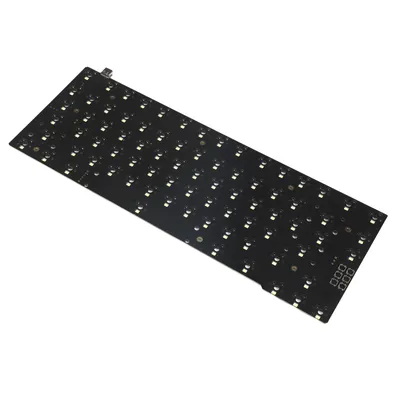 ID80 V2 ANSI ISO Hotswap PCB | QMK VIA Hot Swapple Underglow RGB White SMD LED PCB | For V1 V2 MX