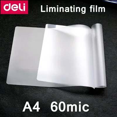 100PCS/lot A4-60C thermal laminating film A4(220x308mm) size 60 mic photo documents PET laminator
