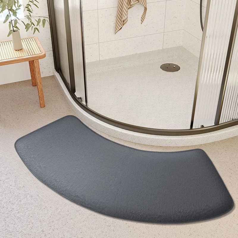 Tapis absorbant épais pour salle de bain, curvo, pour porte de salle de douche, toilettes, pieds de salle de bain, antidérapant, d'entrée