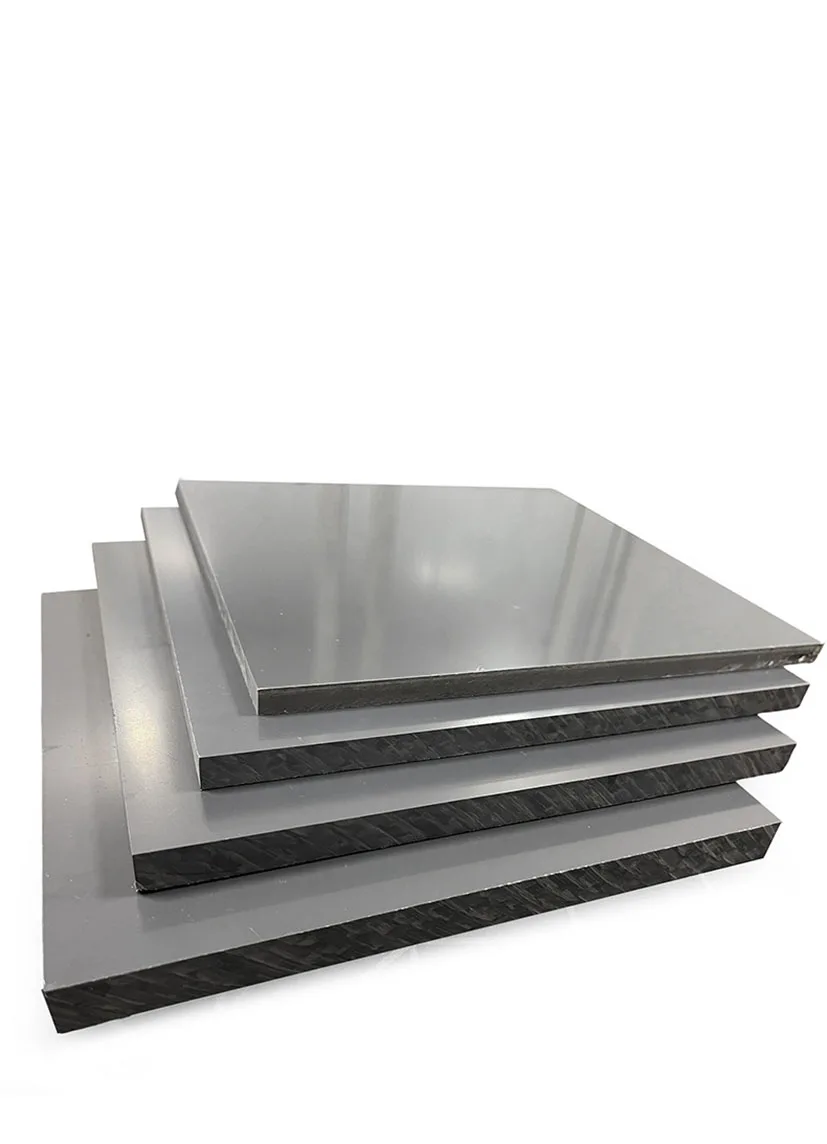 Panneau en PVC gris 3-20mm, 100x200/200x200/300x300mm, en plastique dur, pour bricolage