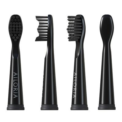 Ailoria Flash Travel Replacement Ersatzbürstenköpfe Weiß 6er Set schwarz /