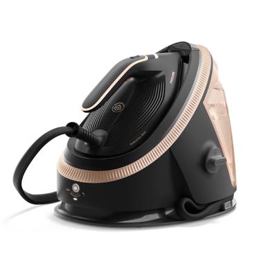 PHILIPS Dampfbügelstation "PerfectCare 7000 Series PSG7300/80, Schwarz/Gold", schwarz (tiefschwarz), Dampfbügelstationen, 2.850 Watt, OptimalTemp & TurboPower-Dampfmotor, 650 gr Dampfstoß