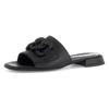 Pantolette GABOR "YORK", Damen, Gr. 37, schwarz, Kalbsleder, unifarben, feminin, Schuhe, Blockabsatz, Sommerschuh, Komfortschuh mit Weite G (=weit)